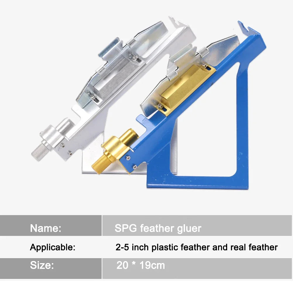 Metal Arrow Fletching/Vane Gluing Device